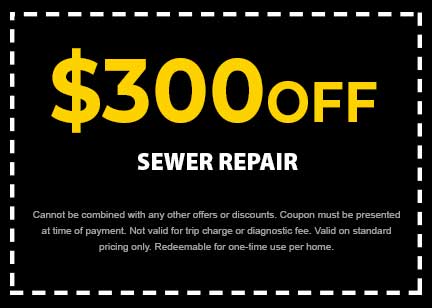 Discount on Sewer Repair